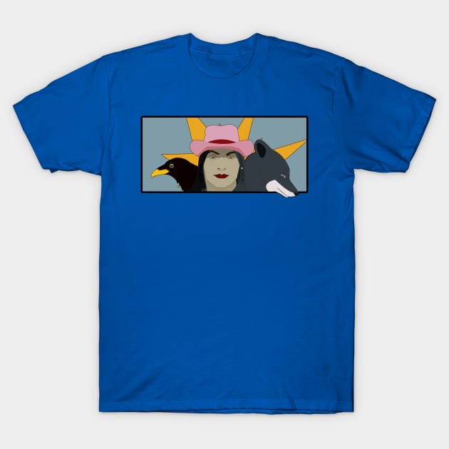 Indian, Raven and Wolf T-Shirt by momomoma